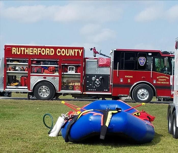 Rutherford County fire truck.