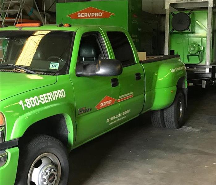 SERVPRO equipment ready to go out for a job