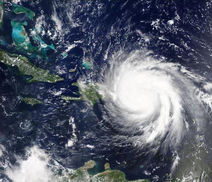 Hurricane pictured from space
